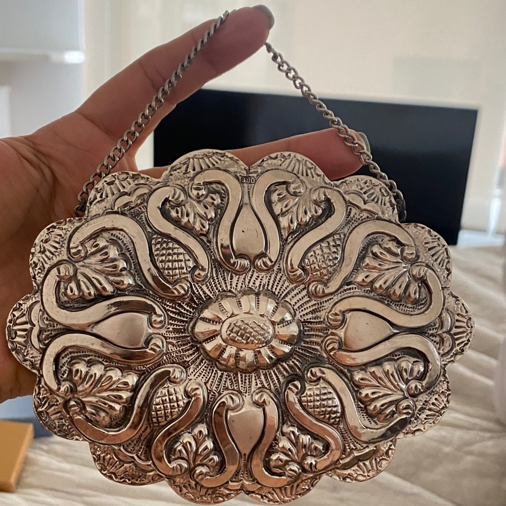 Turkish Wedding Mirror Silver 900